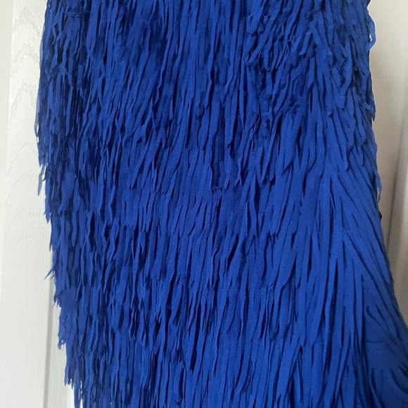 LMD Women's Blue Fringe tank top - Picture 6 of 6
